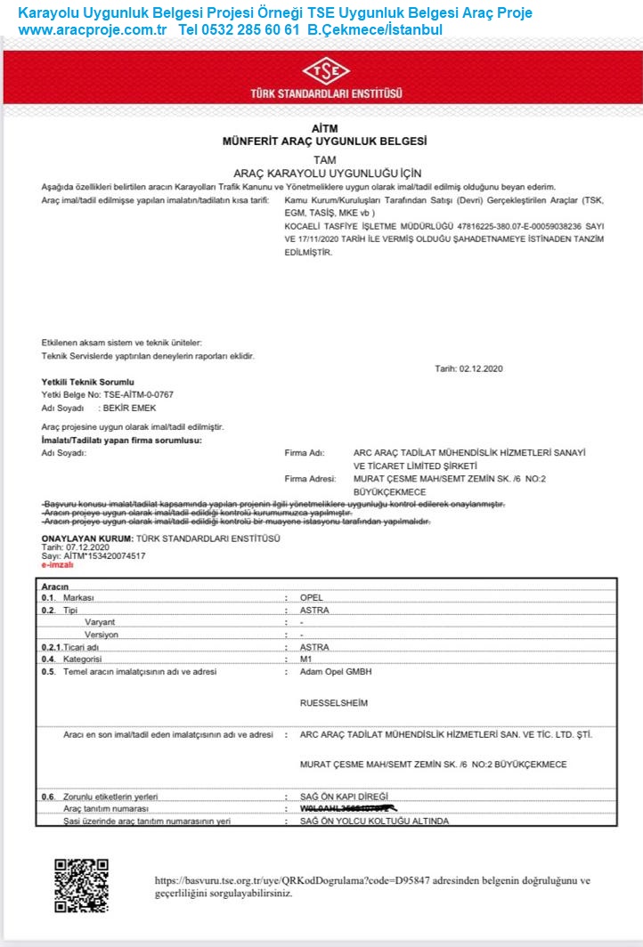 AI TM M NFERIT ARA UYGUNLUK BELGESI KARAYOLU UYGUNLUK visual data 8